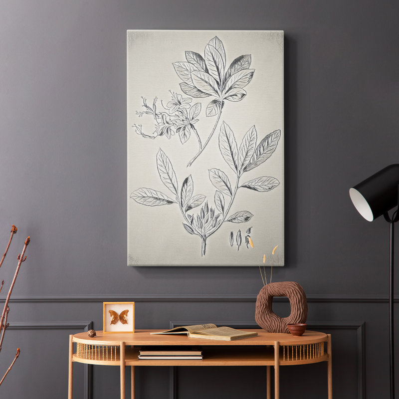 Imprimé floral rétro CCX III - galerie Cavas, H 60 po x l 40 po