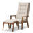 Kellems Upholstered Accent Chair with Ottoman-1248625405
