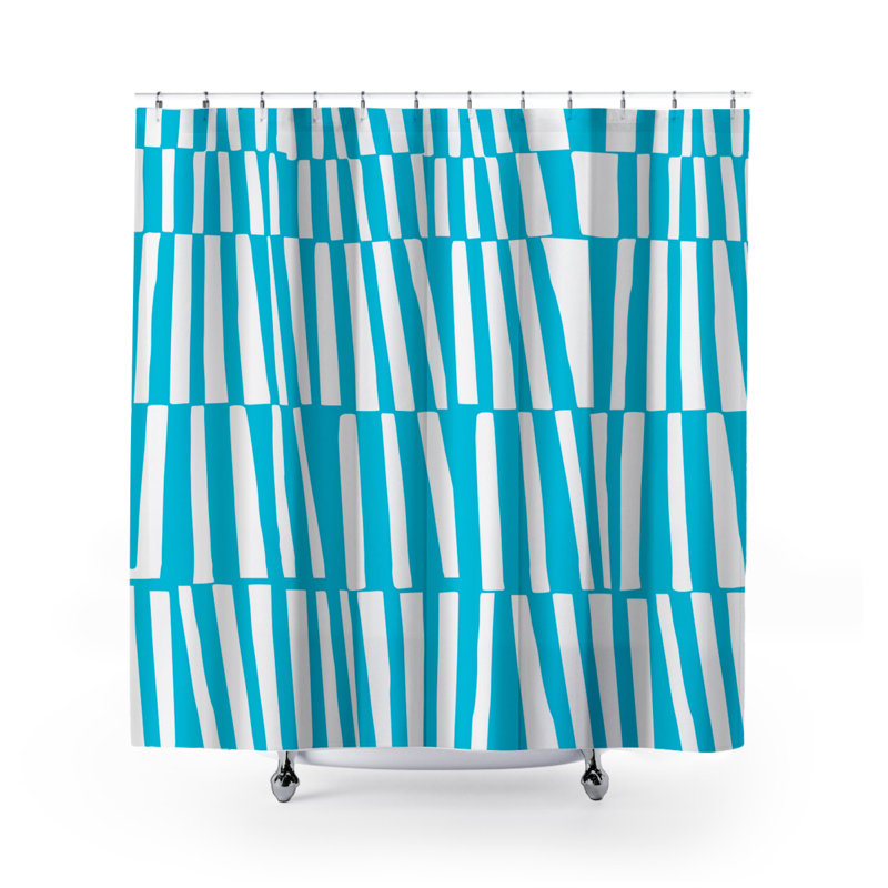 Rideau de douche Thora, Turquoise
