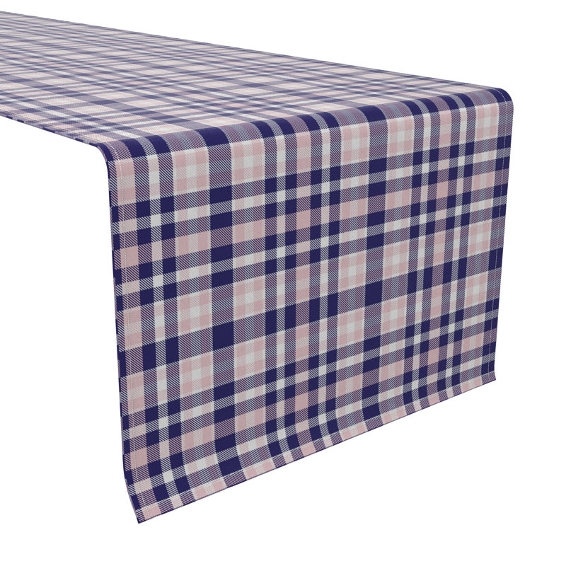 Rectangular Plaid Cotton Table Runner
