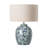 19.5" Ceramic Table Lamp With Adjustable Shade for Living Room or Bedroom 