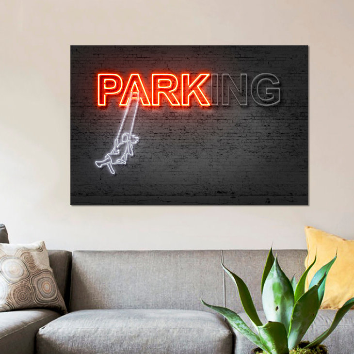 « park », reproduction d’impression sur toile, H 12 po x l 18 po x P 1,5 po, Toile tendue, Pas de tapis