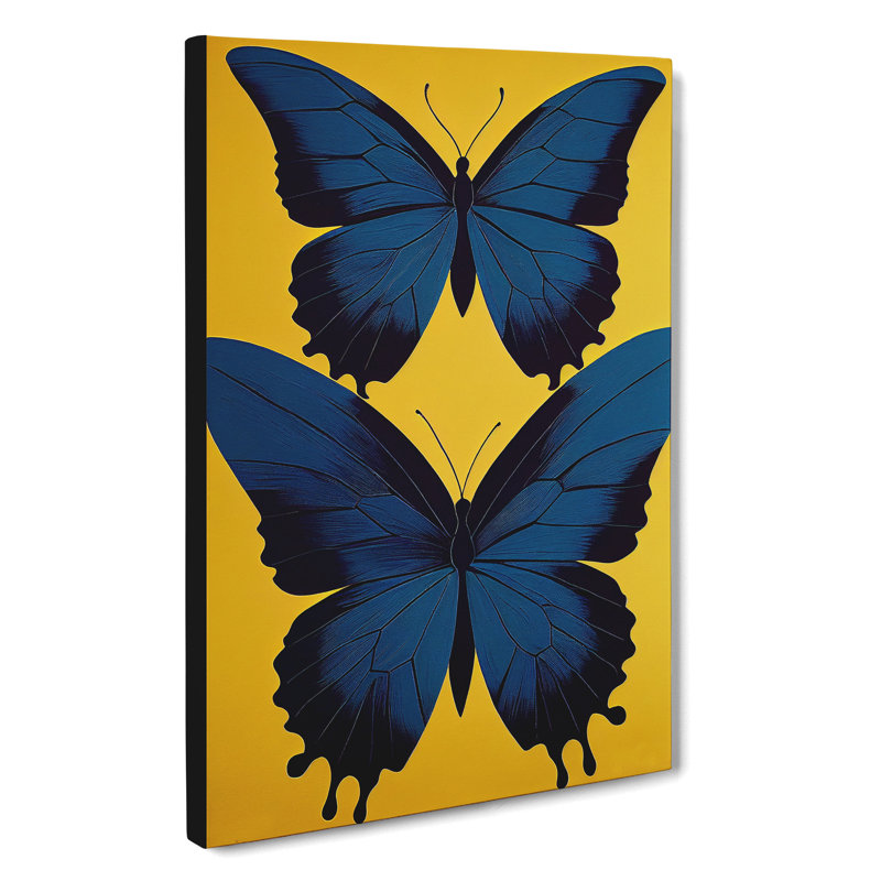 XC1022-1364X Charming Butterflies - Wrapped Canvas Print, 76cm H x 50cm W x 3cm D