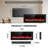 Ryele Electric Fireplace with Remote-836244342