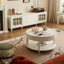 Table de bout ronde Crème fraiche-104977369