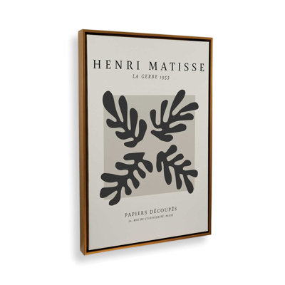 Affiche La Gerbe en noir Matisse
