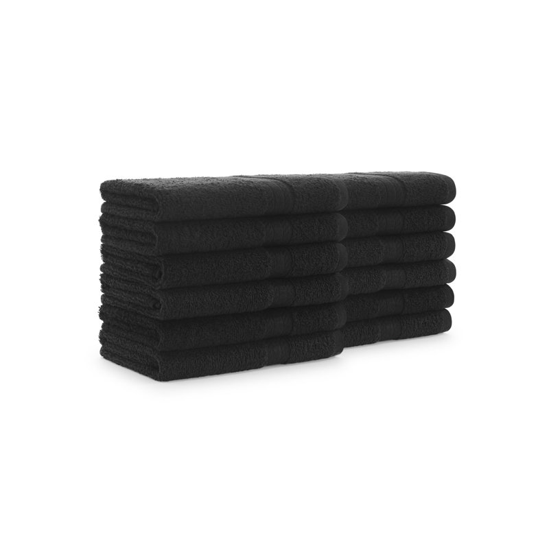 Breit Hand Towel 16x27 (12/Pack), Black