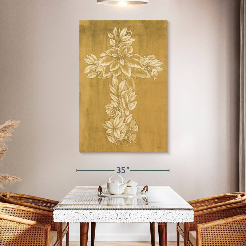 Adella Holiday Cross I, 51" H x 34" W