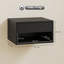HOMCOM Floating Bedside Tables Set of 2, Black