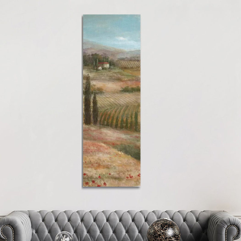 Valley VIew I 1 Piece Panoramic Painting on Canvas, 182.88 cm H x 60.96 cm W, Wrapped Canvas