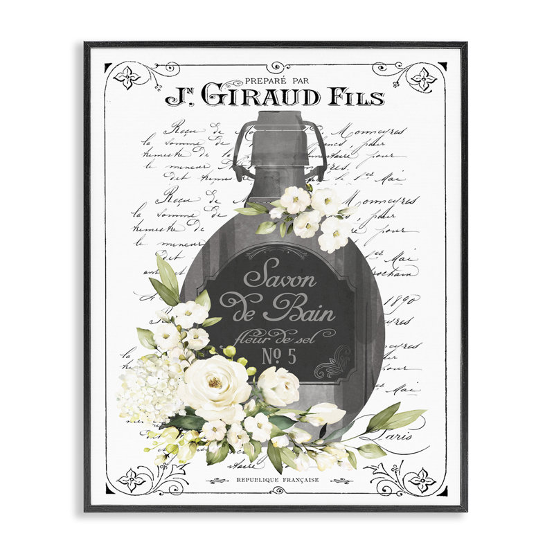 Estampe numérique rétro pour salle de bain, H 14 po x l 11 po, Giclée encadrée noir minuit