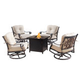 Oakland Living Outdoor 5 - Piece Conversation Set