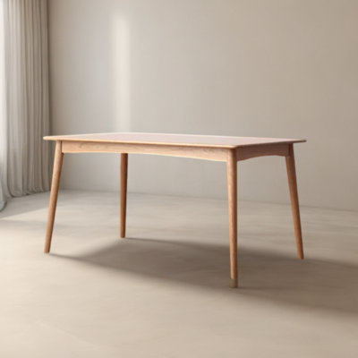 Table rectangulaire en bois massif domestique simple