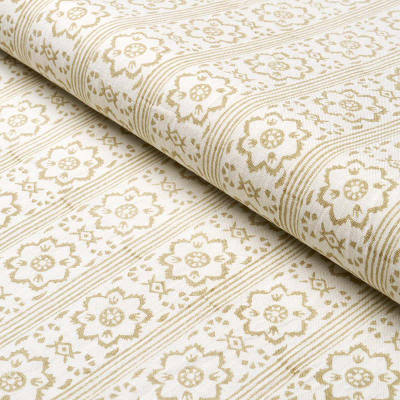 Sunda Hand Blocked Print Fabric, Neutral