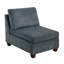Ensemble modulaire rembourré en tissu avec repose-pieds mobile-1045203293