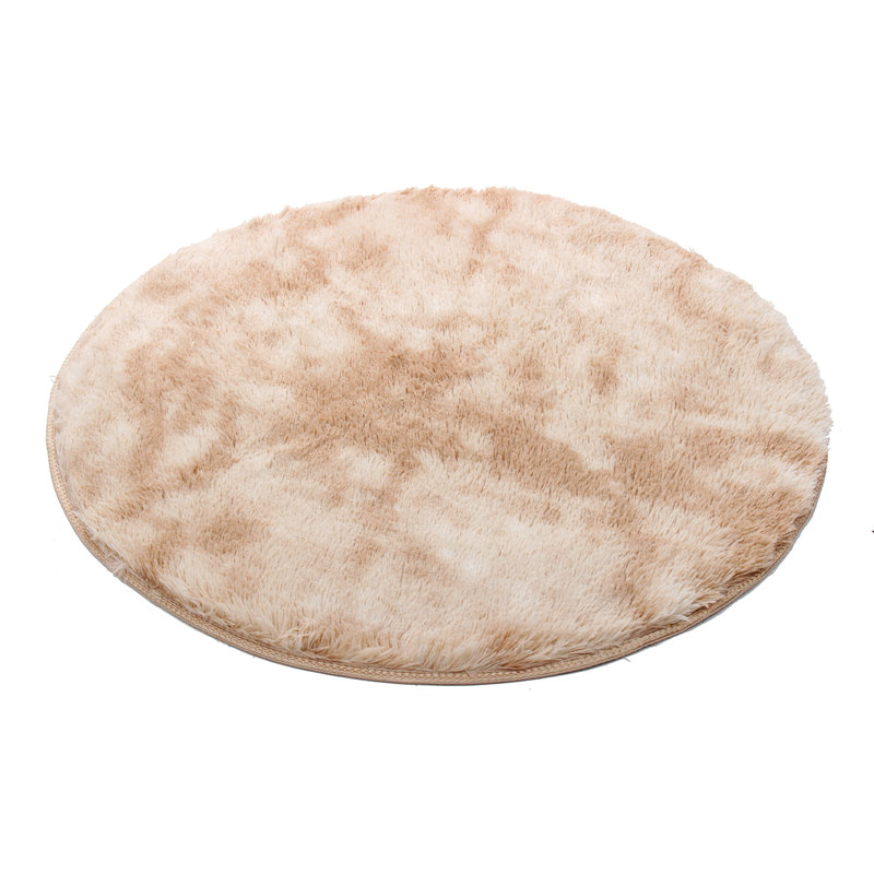 Tapis de zone crème fait main abstract round Sperber