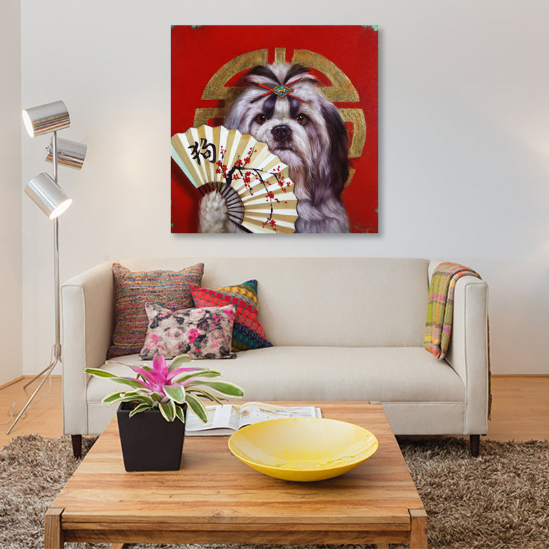 «Eernal Companion», reproduction sur toile, H 18 po x l 18 po x P 1,5 po, Toile tendue, Pas de tapis