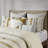 3 Piece Cotton Comforter Set Gray/Yellow-121108341