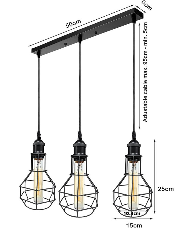 3 - Light White Geometric Pendant