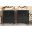 Ensemble de meuble-lavabo 60 po avec lavabo double 60 po, 2 armoires avec porte, 2 tiroirs, noir-2084251089