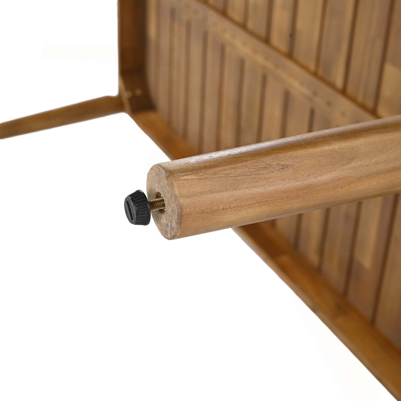 Table de salle à manger en bois d'acacia pour 6 personnes, H 30 po x l 63 po x P 36 po