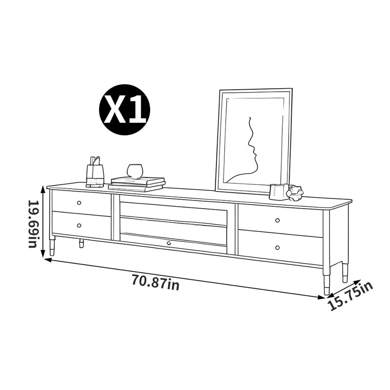 Tamalia, 70.87", Brun