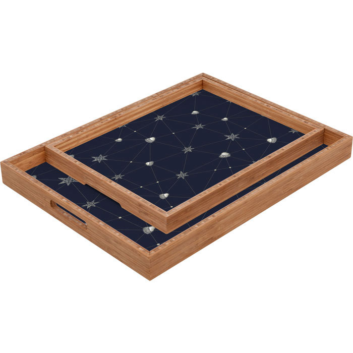 Plateau de table repose-pieds/café love constellation, H 1,75 po x l 18 po x p 14 po