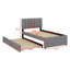 Lit plateforme tapissier avec lit gigogne-2093233526