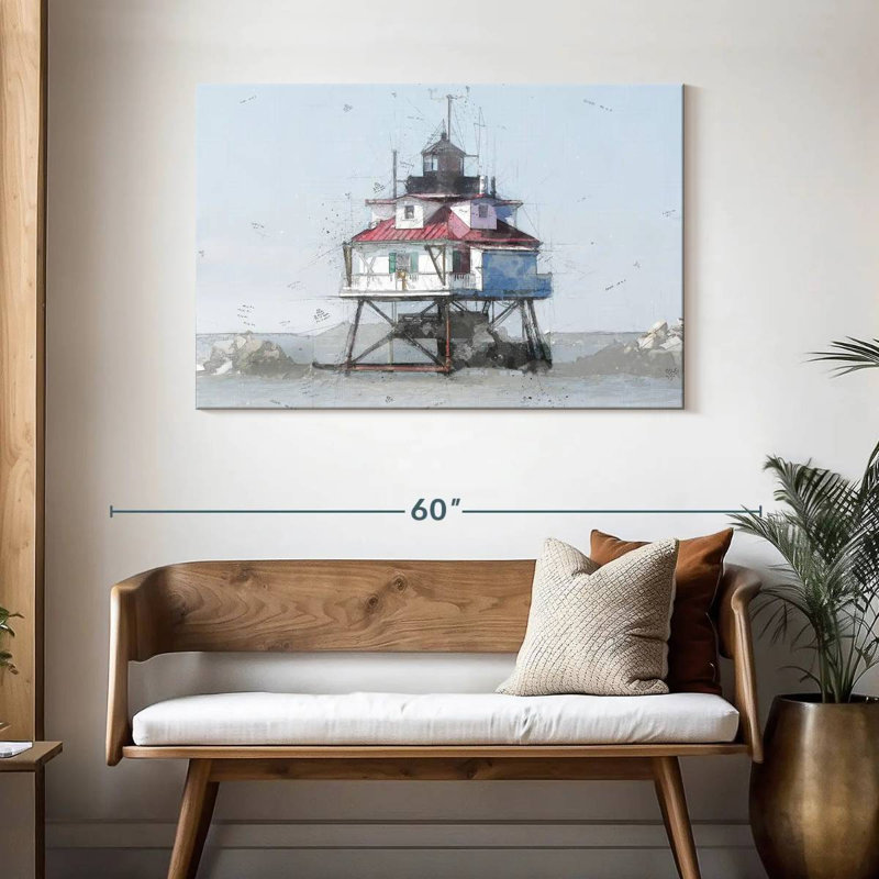 Phare de Lilo Thomas Point Shoal I, H 30 po x l 45 po