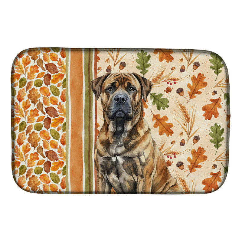 Tapis de séchage d'automne Brindle Boerboel Heirloom