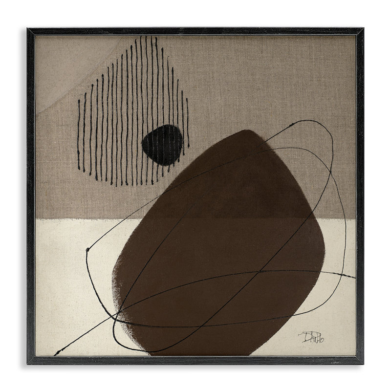 «Hidden Lines Abstraction», art de la giclée encadrée par Patricia Pinto, H 12 po x l 12 po, Giclée encadrée noir minuit