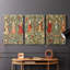 Ensemble de toiles tendues avec châssis de la meilleure collection de la collection Homure de William Morris de Morris Morris - Prêt à être accroché-1537440377