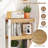 2 Pcs 4 Tier Bookshelf Wooden Bookcase With Dual Anti-tipping Kits Open Shelving Unit Natural-291223789