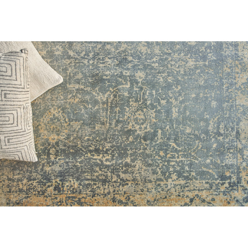 Cassina Oriental Area Rug in Silver, Rectangle 8' x 10'