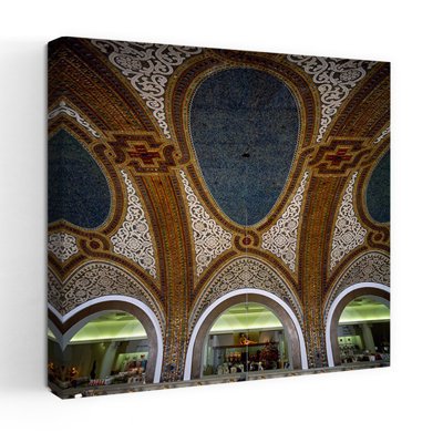 Details Of Tiffany Dome Ceiling By Louis Comfort Tiffany, Marshall Field And Company Building, Chicago, Illinois, Usa Contemporary Architecture Wal...