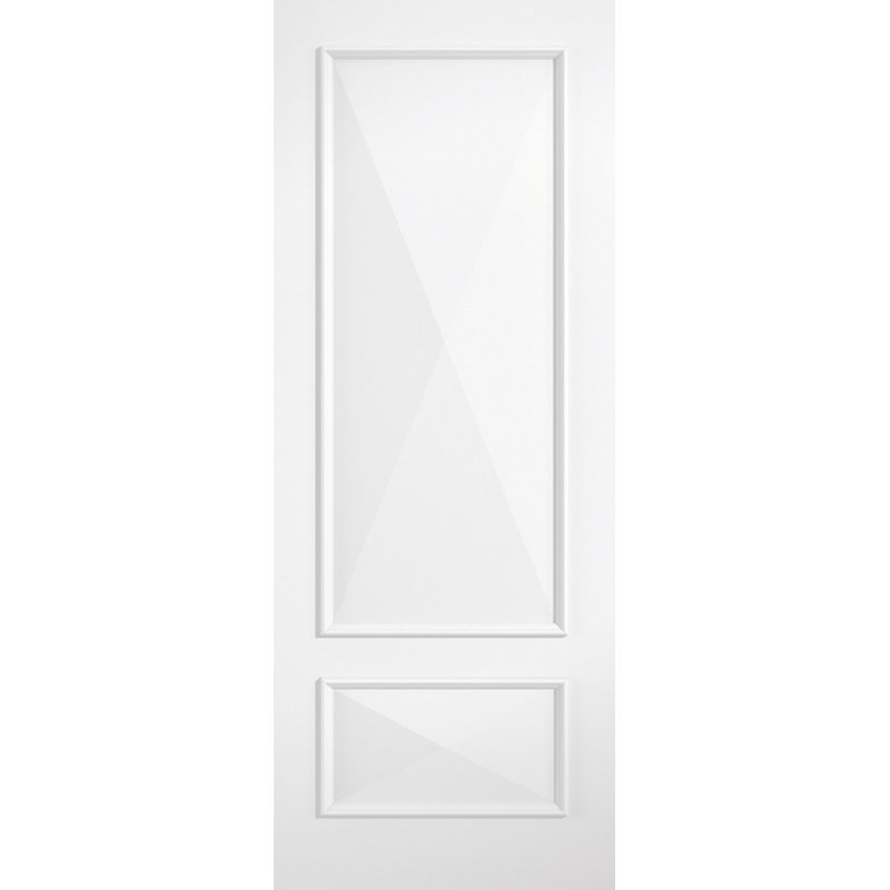 Knightsbridge Primed White Internal Door, 198cm H x 83.8cm W x 3.5cm D