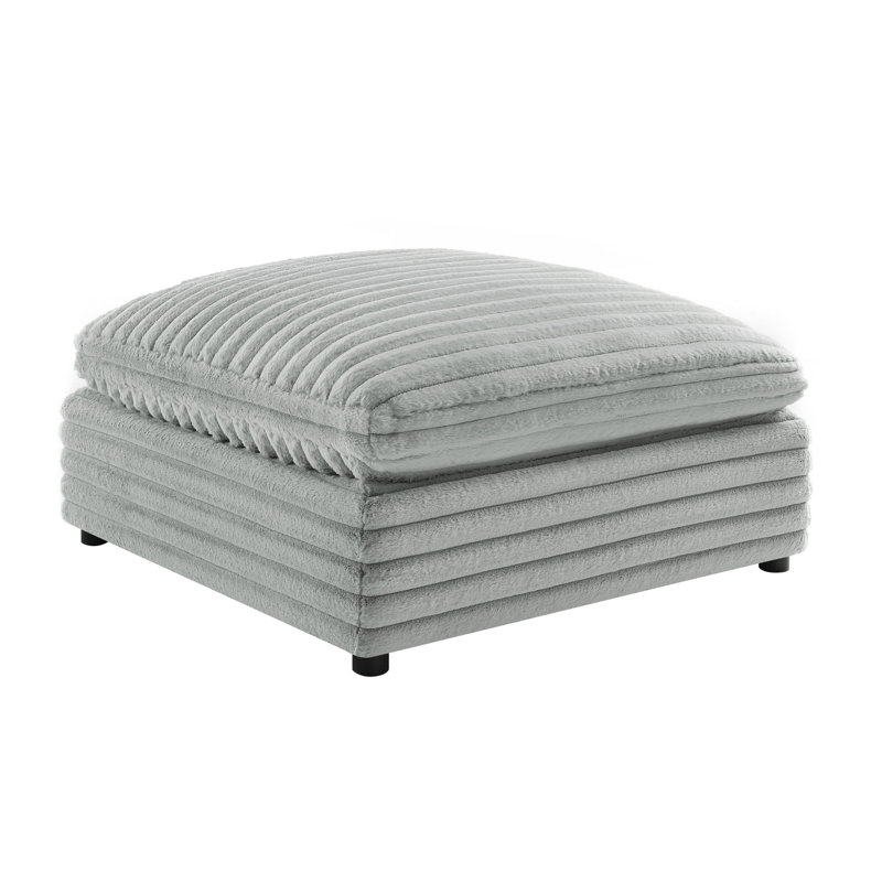 Peluche en polyester 40 po Jenny Repose-pieds carré (avec repose-pieds seulement)