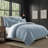 Elsie Linen Look Duvet Cover 8 Piece Designer Set-101216969-101216968
