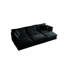 Canapé modulaire confortable à assise profonde modulaire réversible et confortable à 6 places avec 3 repose-pieds, 3 coussins décoratifs et 2 coussins d'accoudoirs