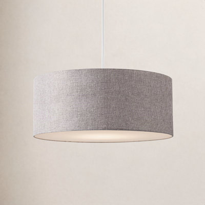 Pendant Kit Stretch Linen Drum Pendant