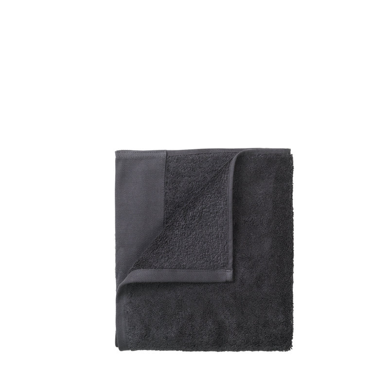 Ensemble de serviettes 100% coton biologique RIVA, Aimant (gris anthracite)