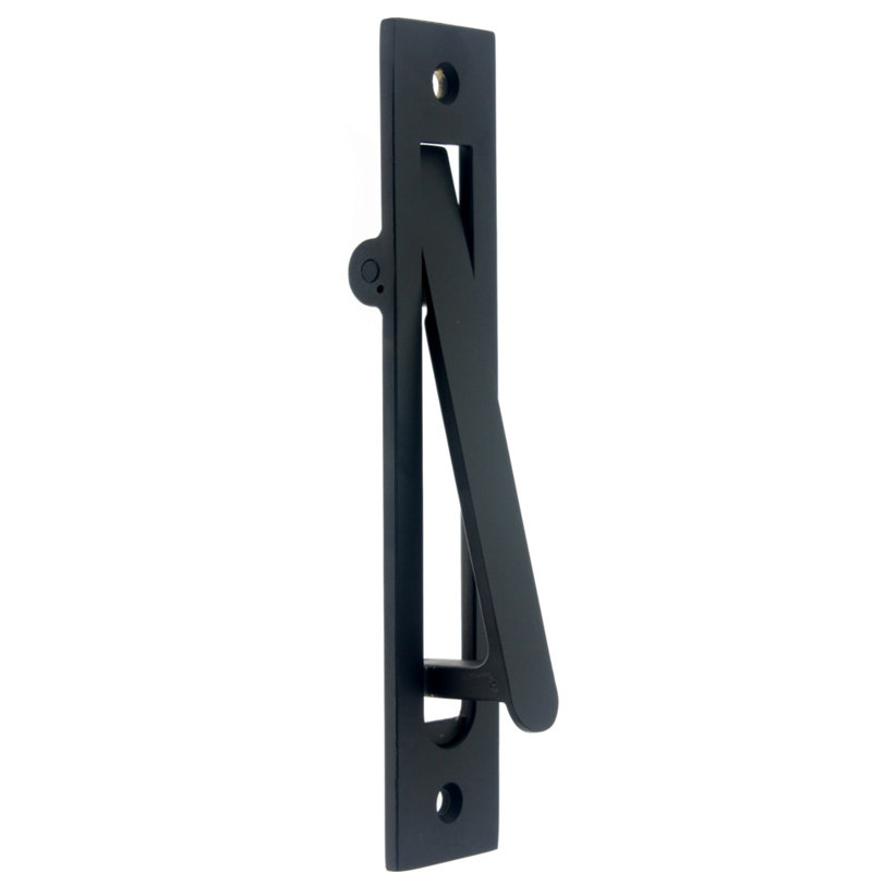 Solid Brass Edge Pull, Matte Black