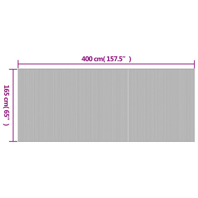 Paravent vidaXL noir largeur 157,5 po hauteur 65,0 po bambou