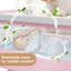 Berceau 3 en 1, berceau de chevet pour bébé, couchette de chevet à hauteur réglable avec roues verrouillables et moustiquaires-1371663342