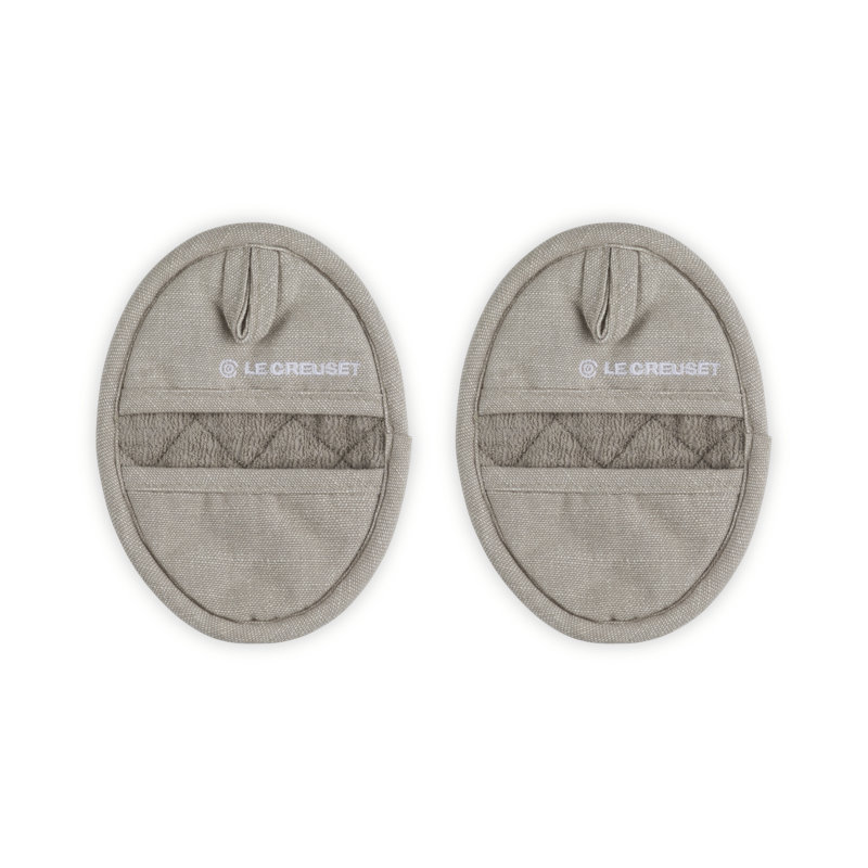 Le Creuset Set Of 2 Pot Grips Sable, Tan