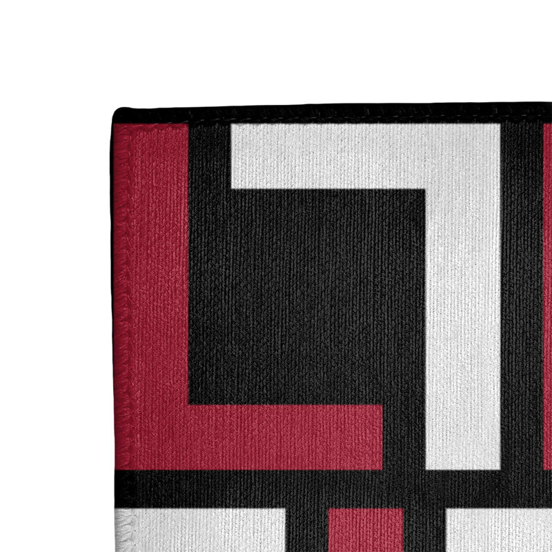 Geometric Indoor Rug, Rectangle 3' x 5'