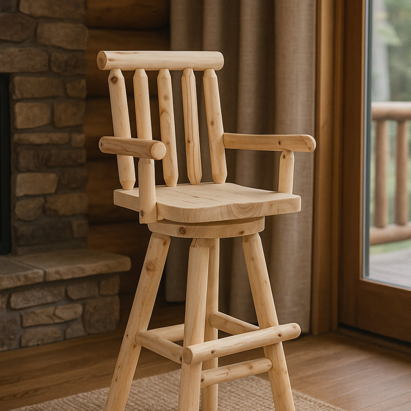 Tabouret de bar Bruce, Brun, 1