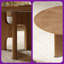 Table basse rustique en placage de bois rustique pour espaces de vie compacts