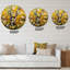 Bouleaux en bois d'automne jaune - horloge murale champêtre-60186732