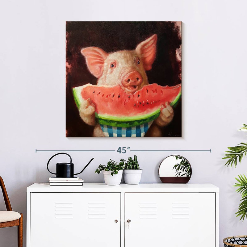 Ketti Pig Out, 30'' H x 30'' W